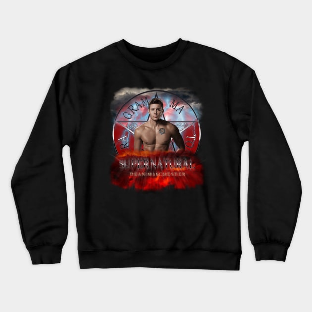 Supernatural Dean Winchester Sexy Crewneck Sweatshirt by Ratherkool